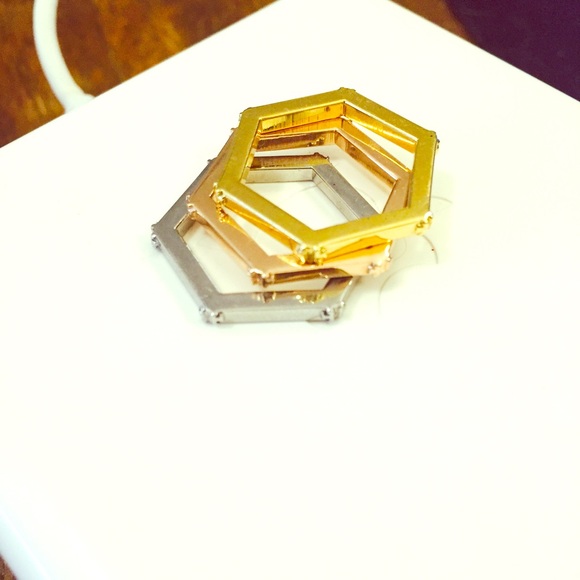 Tory Burch Tri-color rings