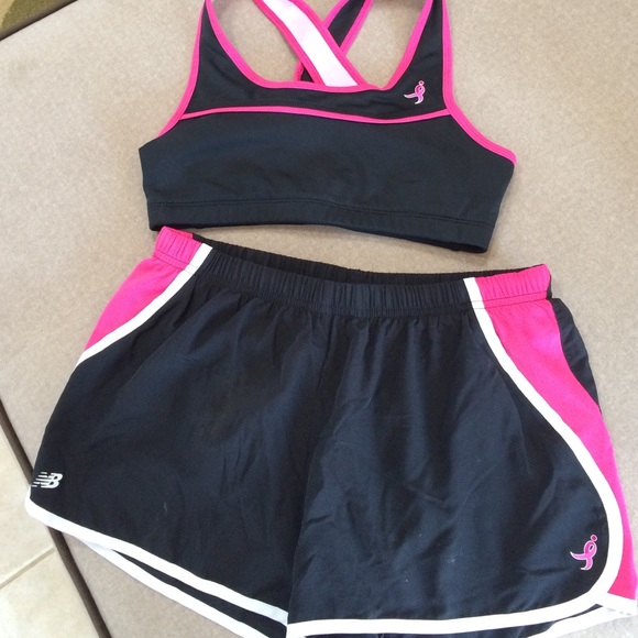 **Breast Cancer Awareness Sports Bra & Shorts
