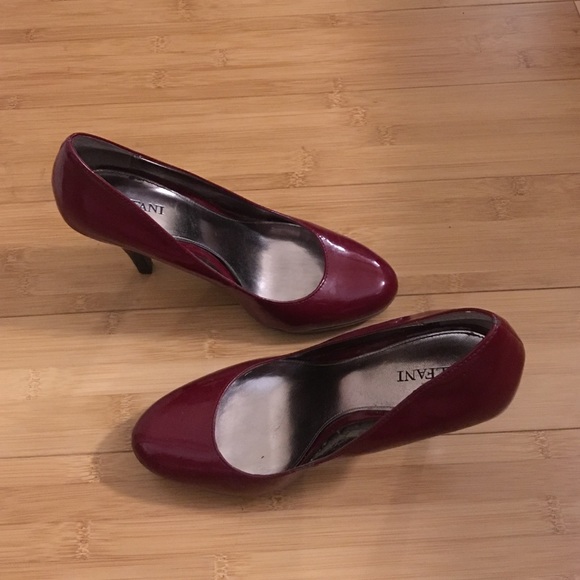 Burgundy High heel shoes