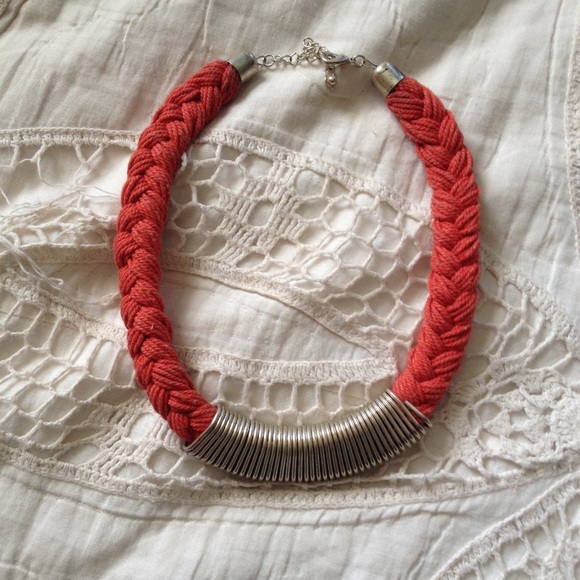 braided and coil necklace