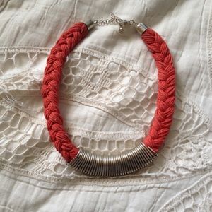 braided and coil necklace