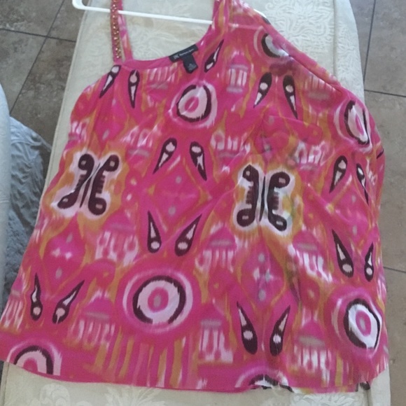 Women's pink multi colored blouse