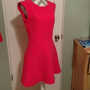 Beautiful hot pink flare dress