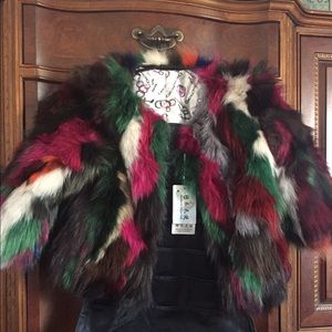 RUSSIA FARM RACCOON FUR OVERCOAT