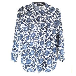 Floral print long sleeve button up (Never Worn)