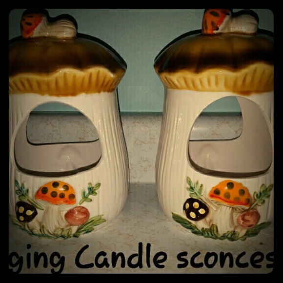 Hanging Mushroom candle sconces