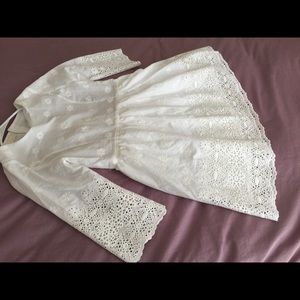 Off white cotton dress