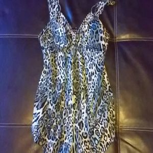 Cheetah print tank top