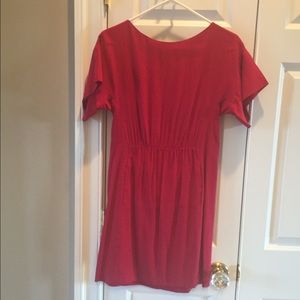 Red silk Rag & Bone dress with pockets