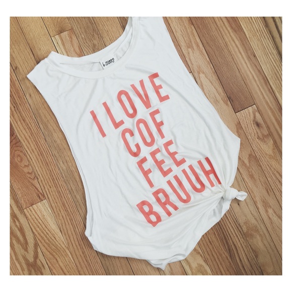 I love coffee bruuh muscle tank top workout tank