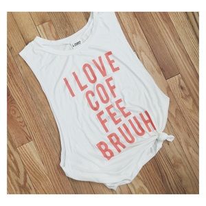 I love coffee bruuh muscle tank top workout tank