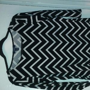 Black and white lines Long sleeve shirt