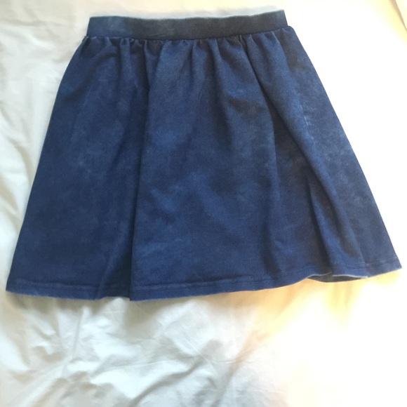 Dark blue jean skirt