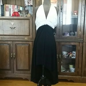 Black and white dress