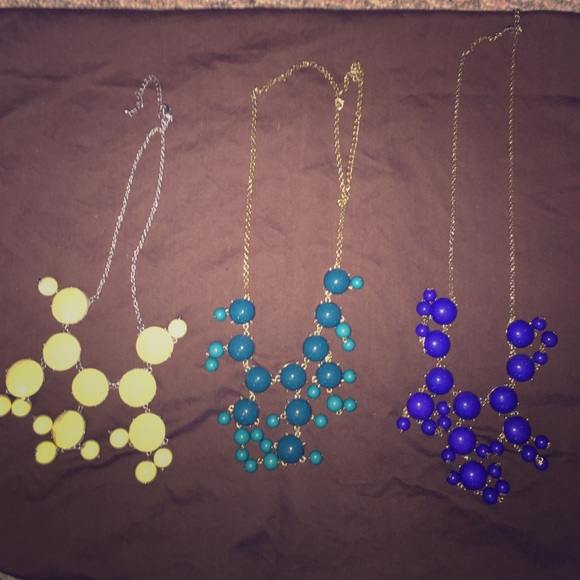 Bubble necklace lot of 3
