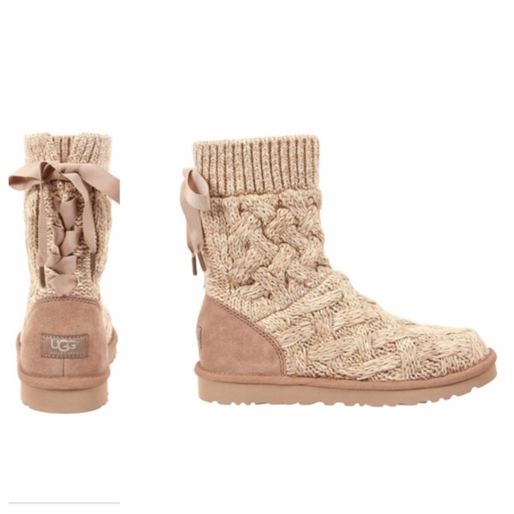 UGG Shoes - UGG authentic ISLA knit boots Sz 9 new