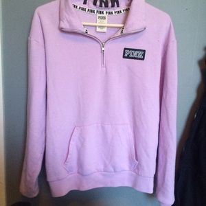 PINK light pick half-zip