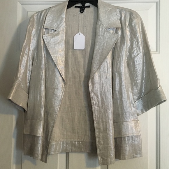 Gold Shimmer Jacket Size 6 Woman's