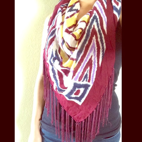 Ikat printed scarf