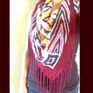 Ikat printed scarf
