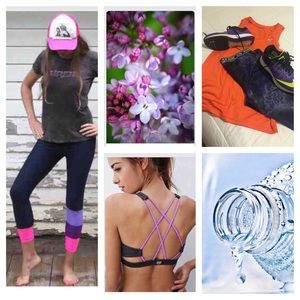 Purple workout leggings