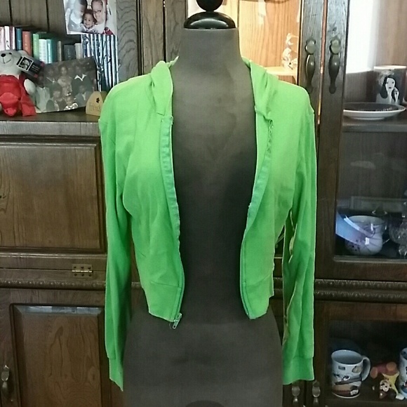 Green zip up hoodie