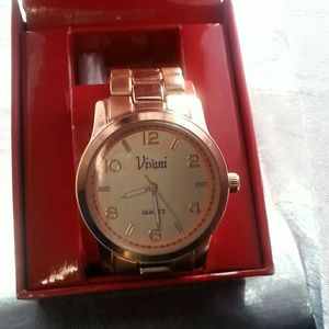 Viviani rose gold watch