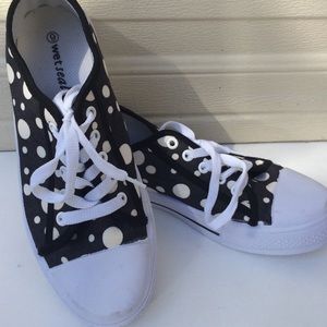 Wet Seal Polka Dot Shoes