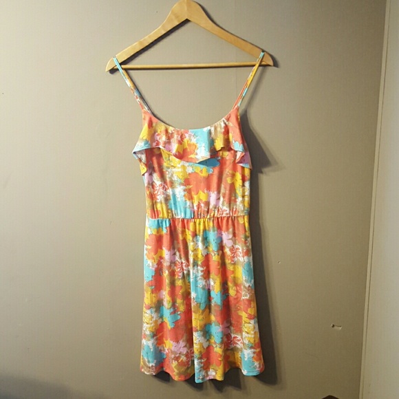 Sexy floral sun dress