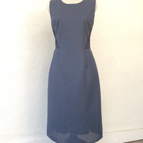 T. TAHARI Navy Mesh dress