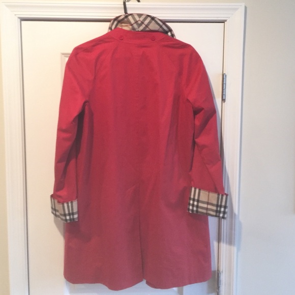 Authentic Red Burberry Jacket - Picture 2 of 4