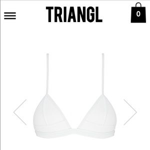 Triangl white Top Only