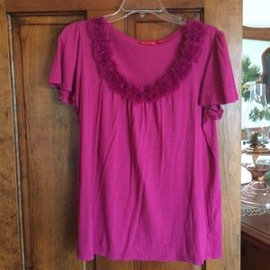 🇺🇸SALE Elle Pink with Rosettes Neckline