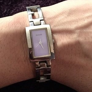 Feminine Silver Guess Watch