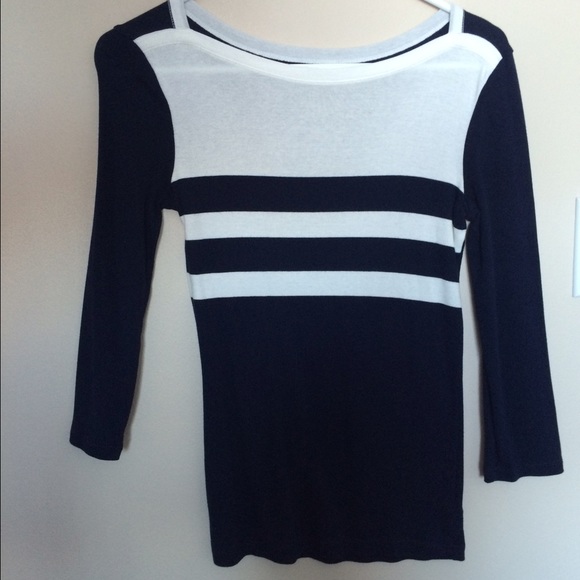 Navy and white GAP sweater