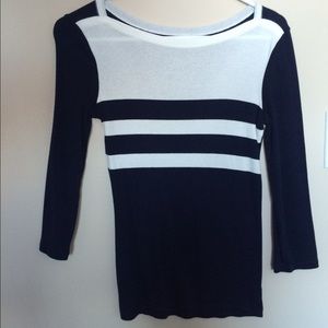 Navy and white GAP sweater