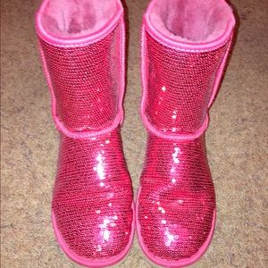 Red Sparkly UGG Boots