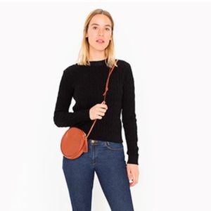 American Apparel black cable-knit pullover