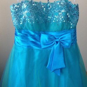 Turquoise Prom Dress!