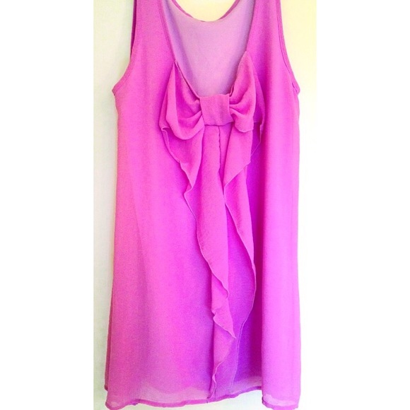 Mint Julep Boutique Lilac Bowback Shift Dress