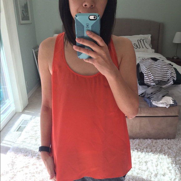 ((SOLD)) Joie 100% Silk Racerback Tanktop - Picture 2 of 3