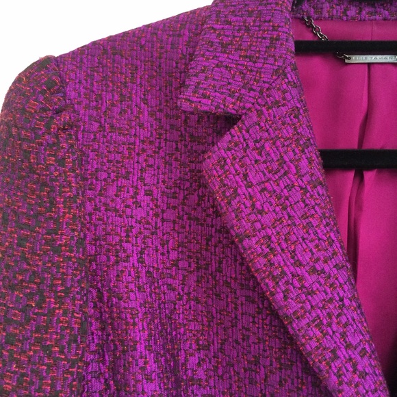 SOLD - Elie Tahari Roni Boucle Tweed Jacket - Picture 4 of 4