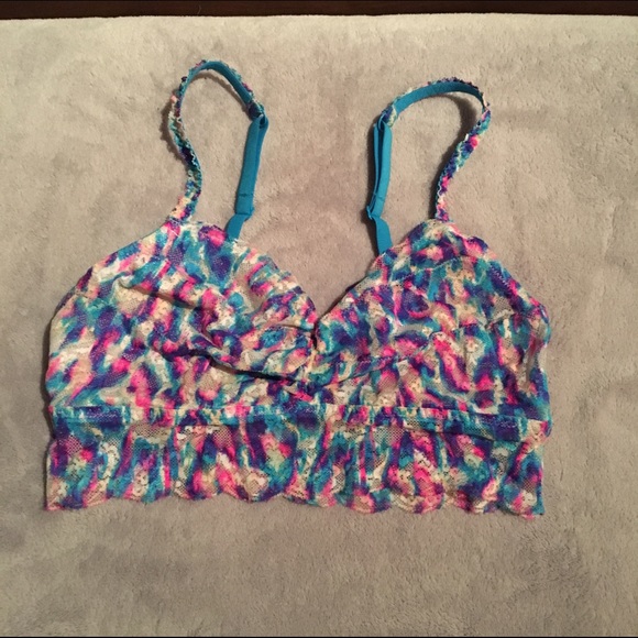 VS PINK tie dye watercolor bralette
