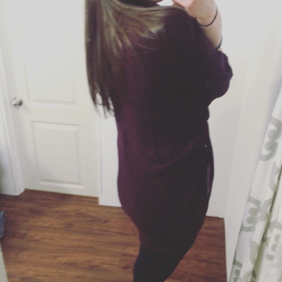 NWT burgundy batwing cardigan - Picture 4 of 4