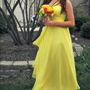 Yellow prom dress