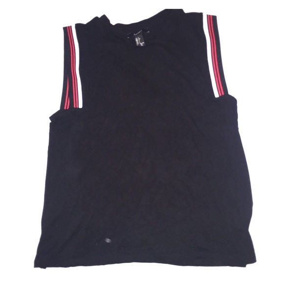 Black sleeveless shirt