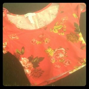 Floral crop top
