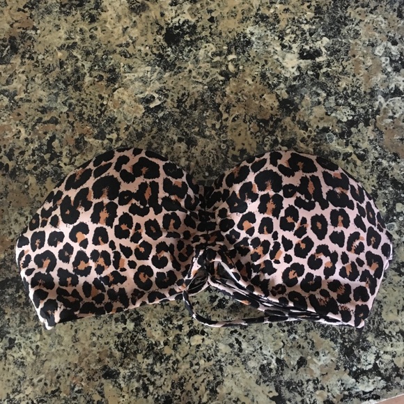 Cheetah print bathing suit top