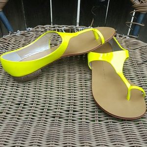 Giuseppe zanotti yellow thongs