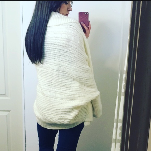 Forever 21 cream baggy slouchy batwing cardigan - Picture 4 of 4